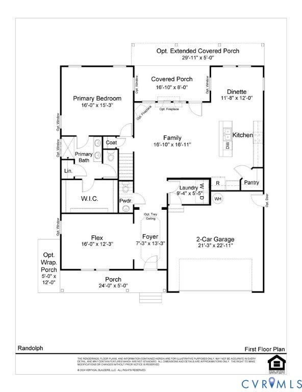 TBD Southern (Lot 36) Ridge, Compass Cove, Mineral, VA 23117 Main floor plan - Randolph