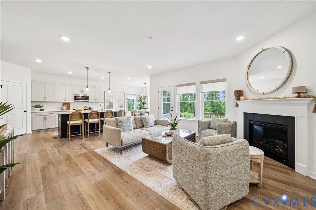 TBD Southern (Lot 36) Ridge, Compass Cove, Mineral, VA 23117 View to kitchen, dinette of staged home