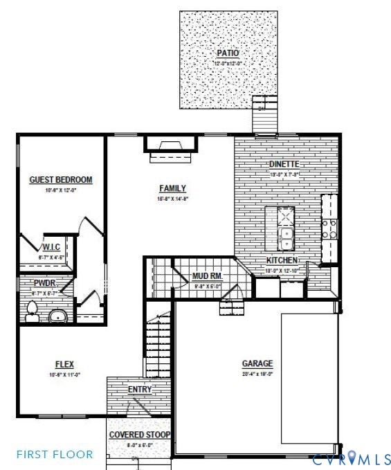 11105 Somerset Bluff Court, Somerset Hills, Glen Allen, VA 23059 View of property floor plan