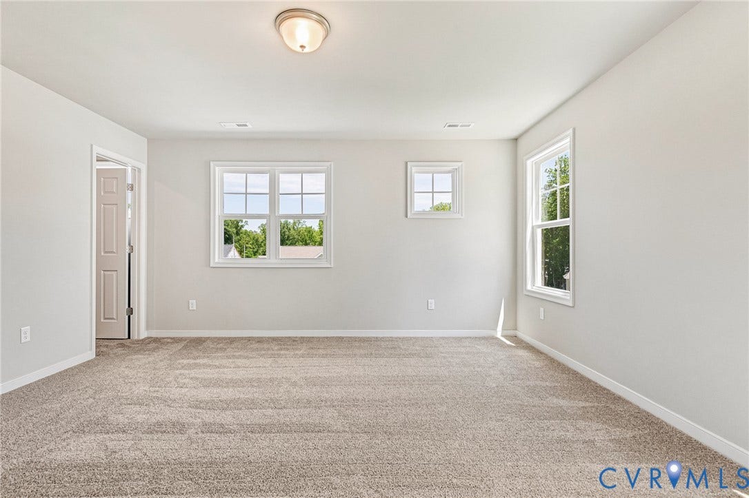 12606 Poplar Village Place, Poplar Village, Chester, VA 23831 Neutral-toned carpeting paired with light walls