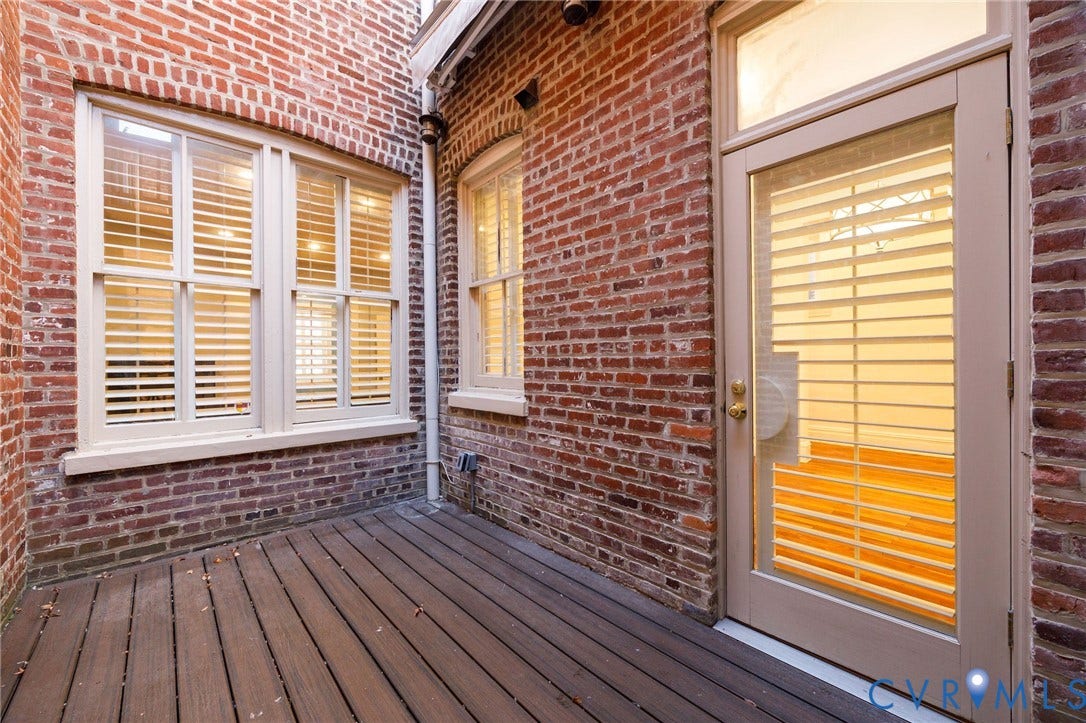 5 S Adams Street, Richmond, VA 23220 View of wooden deck