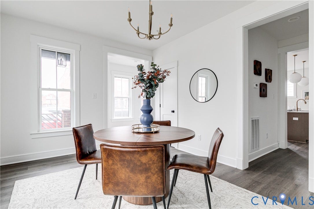 1827 W Cary Street, #D, Carytown, Richmond, VA 23220 Photo of staged model.