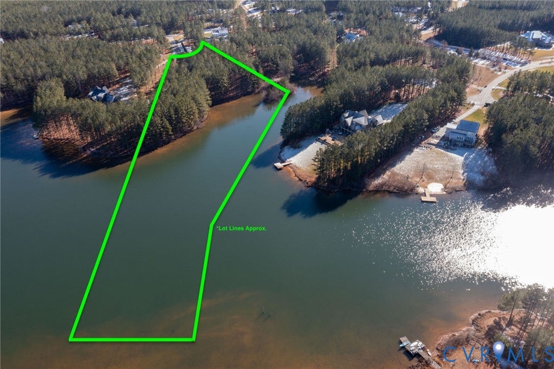 3739 Mill Mount Turn, Westlake At Mill Mount Sec2, Powhatan, VA 23139 Aerial view of a large body of water