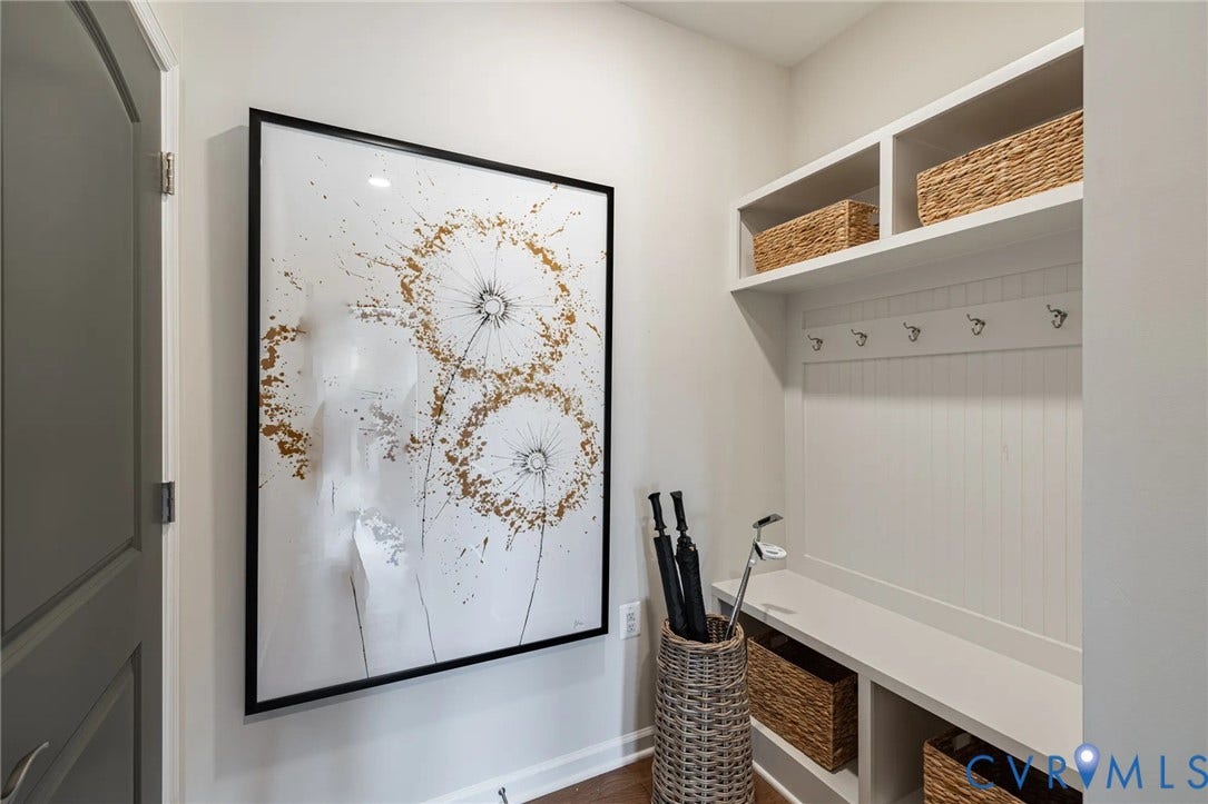 378 Bayberry Lane, Spring Creek, Zion Crossroads, VA 22942 A mudroom for conveniently organizing.