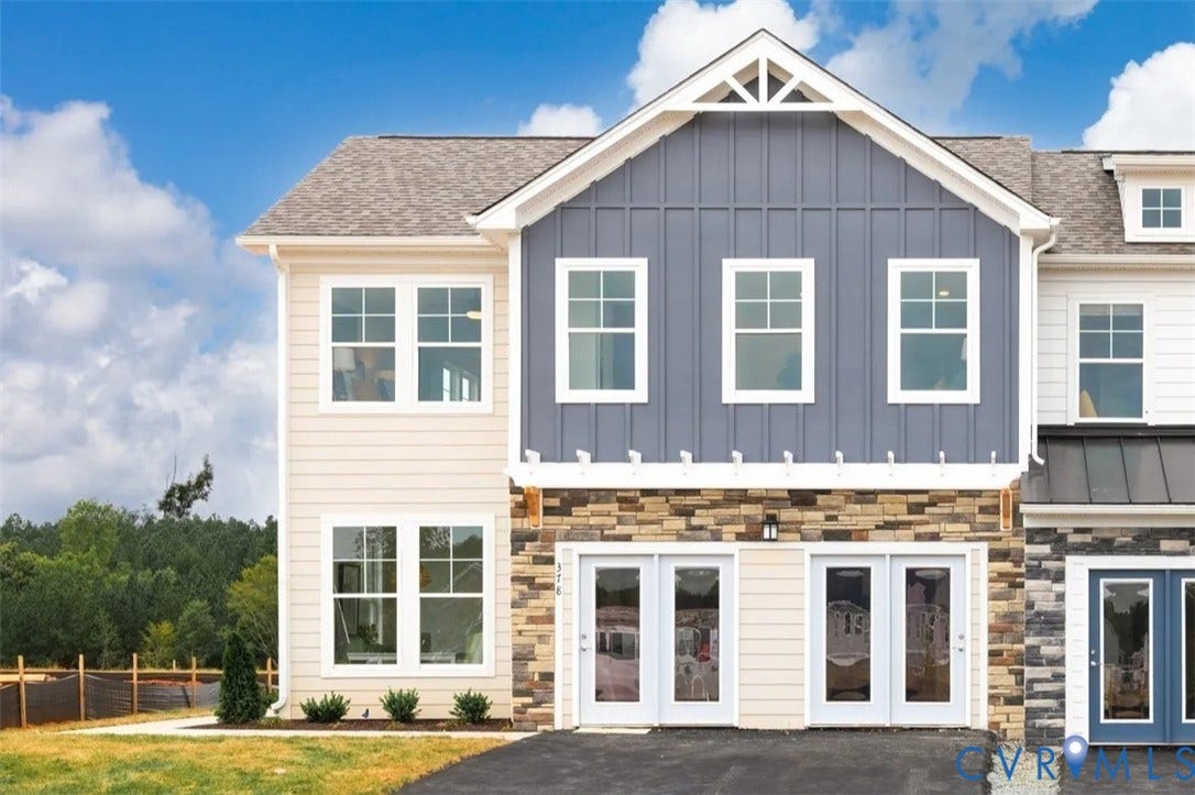 378 Bayberry Lane, Spring Creek, Zion Crossroads, VA 22942 This home is MOVE-IN READY! The Madison plan offers three bedrooms, 2.5 baths, and a two-car front-load garage.