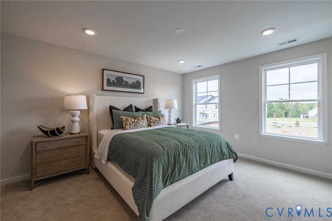 378 Bayberry Lane, Spring Creek, Zion Crossroads, VA 22942 Bedrooms two and three both feature walk-in closets and share a Jack & Jill bath with separate vanities. An unfinished storage area completes the second floor.