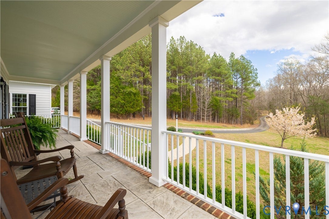 3175 Taurman Park Drive, Taurman Park, Powhatan, VA 23139 Stamped concrete country porch!