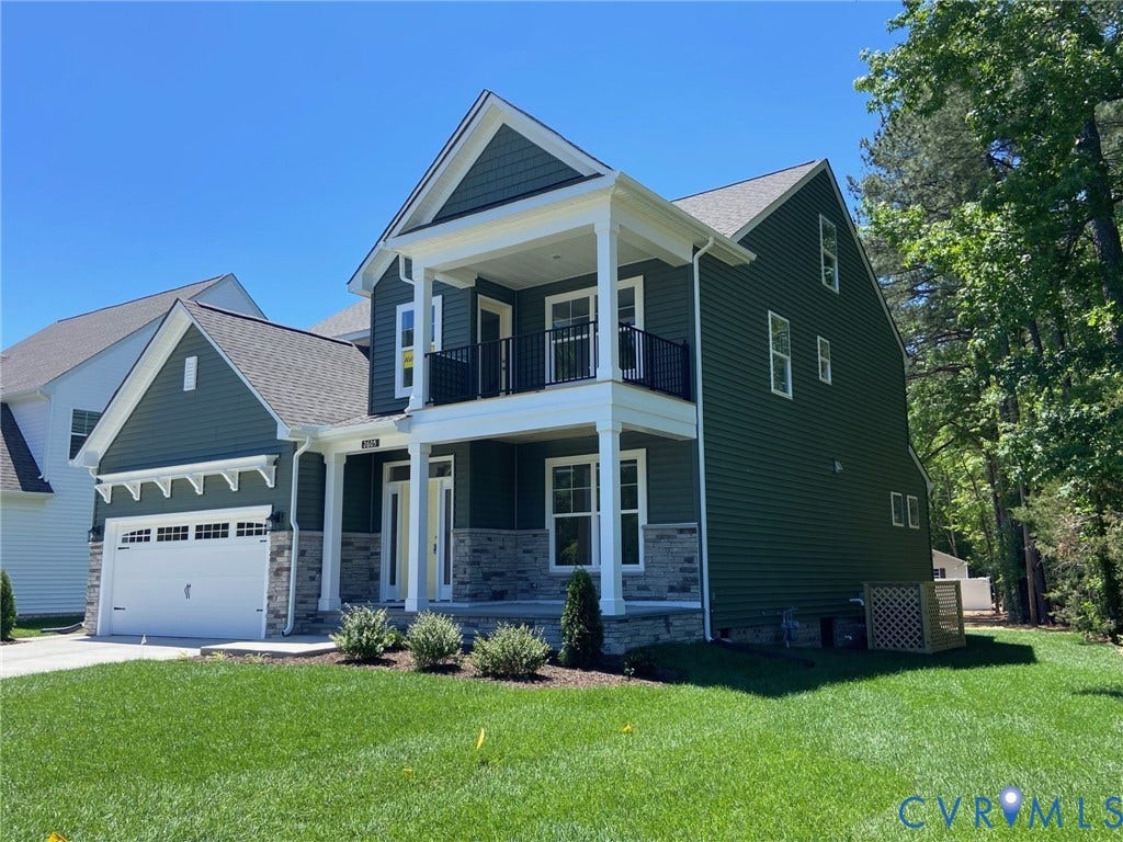 2605 Forget Me Not Lane, Greenhouse, Glen Allen, VA 23060 DOUBLE PORCH WITH BALCONY OPEN FROM LOFT