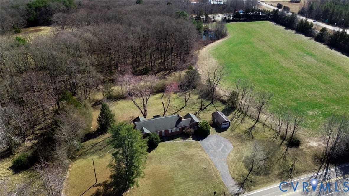 2500 Maidens Road, Powhatan, VA 23139 Overview of rural landscape