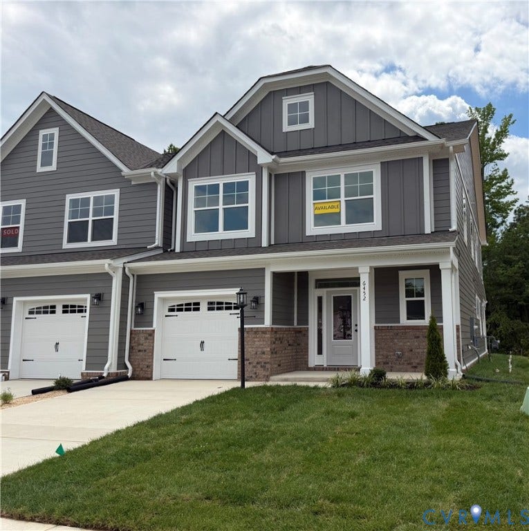 6452 Quinlynn Place, Cottages At Millwood, Chesterfield, VA 23112 The photo represents the actual property under construction.