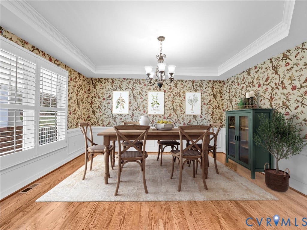 2925 Mill Mount Parkway, Westlake At Mill Mount, Powhatan, VA 23139 Virtually Staged Dining Room
