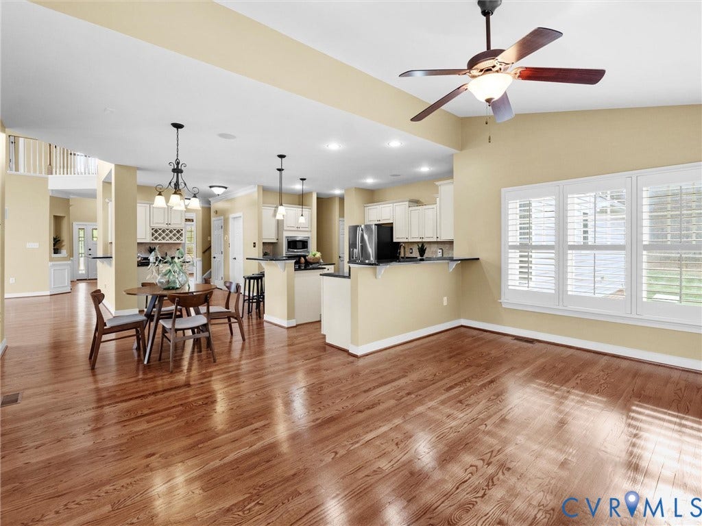 2925 Mill Mount Parkway, Westlake At Mill Mount, Powhatan, VA 23139 Kitchen and Morning Room Views.