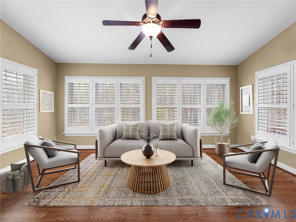 2925 Mill Mount Parkway, Westlake At Mill Mount, Powhatan, VA 23139 Virtually Staged Morning Room