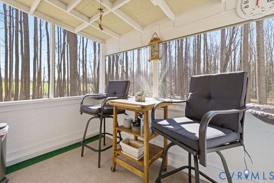 3214 Duke Road, Part Swann, Powhatan, VA 23139 Check out this sun room with a view of nature and animals