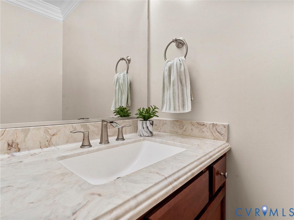 Half bath on 1st level.