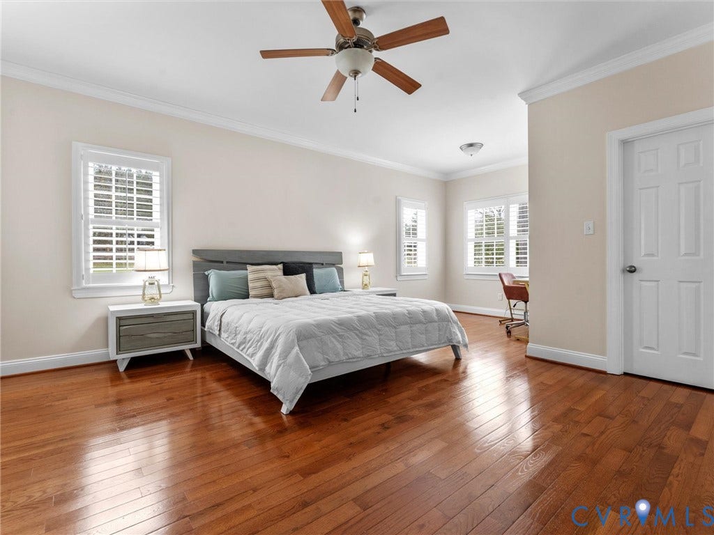 Door is to large walk-in closet.