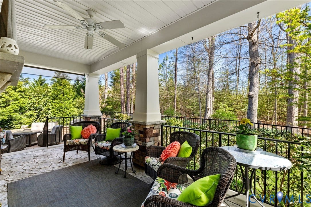 1493 Camberley Drive, Parke At Saddlecreek, Manakin Sabot, VA 23103 Lanai - Covered porch