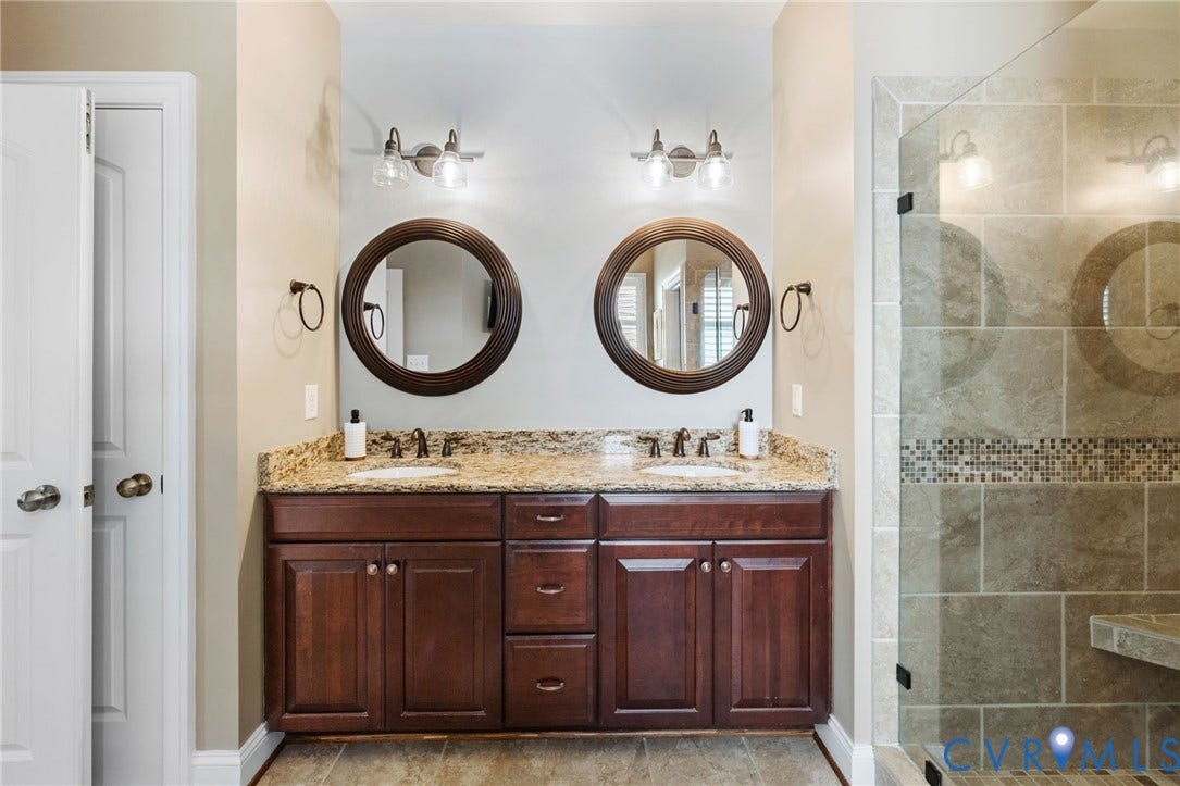 1493 Camberley Drive, Parke At Saddlecreek, Manakin Sabot, VA 23103 dual vanity with granite