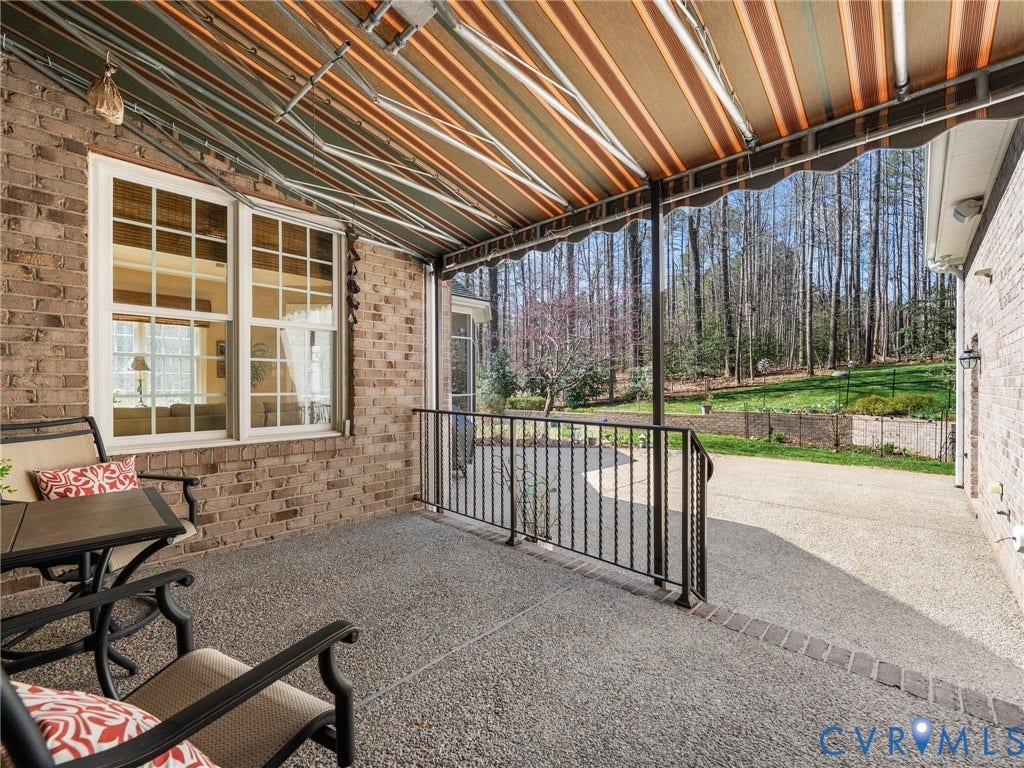 2767 E Maple Grove Lane, Powhatan, VA 23139 Rear Covered Porch