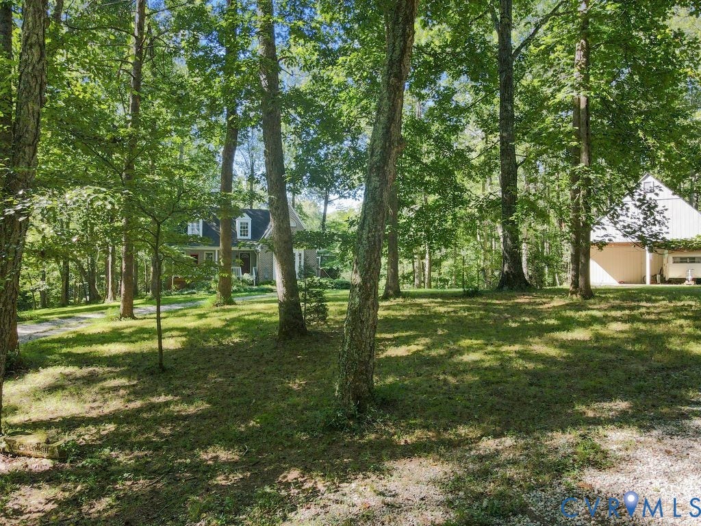 2900 Pleasantwood Road, Powhatan, VA 23139 Front yard w/ circular drive