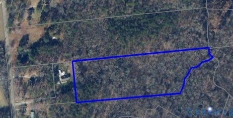 20905 Matoaca Road, Chesterfield, VA 23803 Arial w/approx location of lot
lines