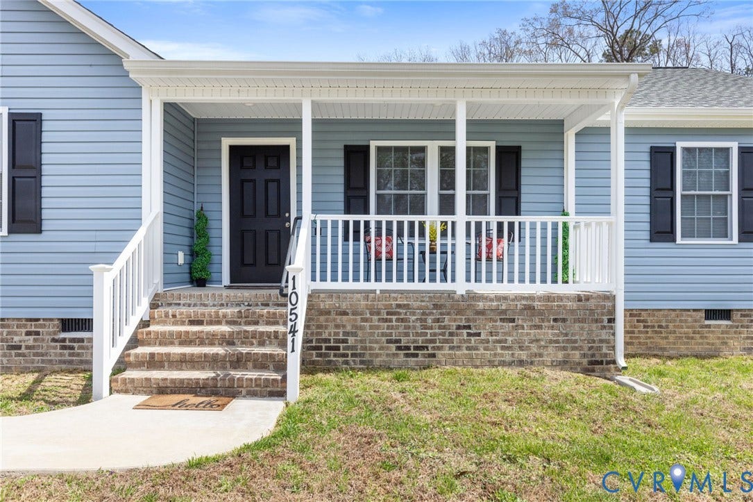 10541 Lunswood Road, Beside Buxton, Chesterfield, VA 23831 Front Forch