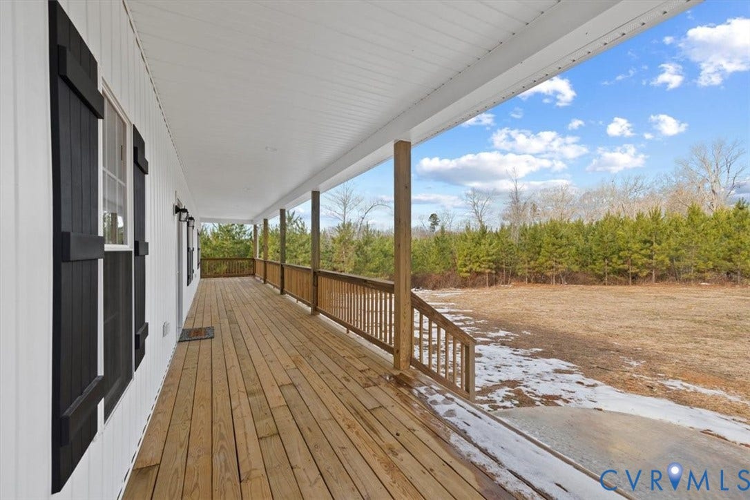 0 Barter Hill Road LOT 3, Cumberland, VA 23040 Covered country front porch