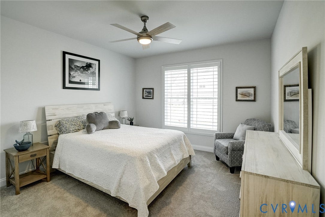 12387 S Readers Circle, Readers Branch, Manakin Sabot, VA 23103 Bedroom # 2, Also on First Floor, with Large Closet and Plantation Shutters