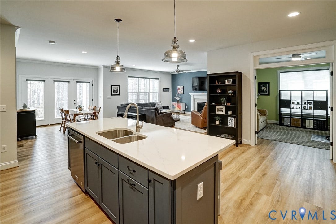12387 S Readers Circle, Readers Branch, Manakin Sabot, VA 23103 Delightful Open Concept Offering Excellent Flow for Entertaining or a Casual Evening