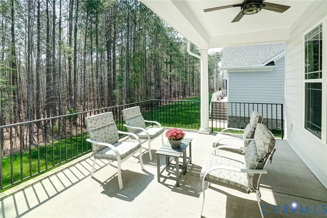 12387 S Readers Circle, Readers Branch, Manakin Sabot, VA 23103 Porch Overlooking Very Private Setting