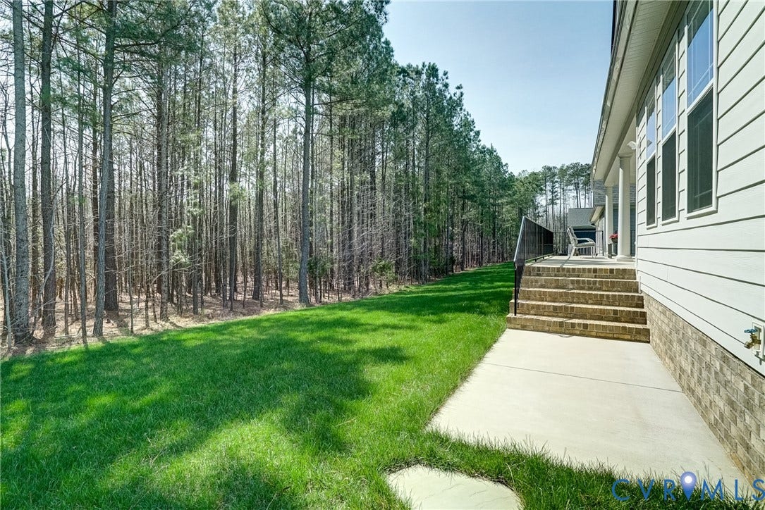 12387 S Readers Circle, Readers Branch, Manakin Sabot, VA 23103 Rear Yard, Backing Up to Woodlands