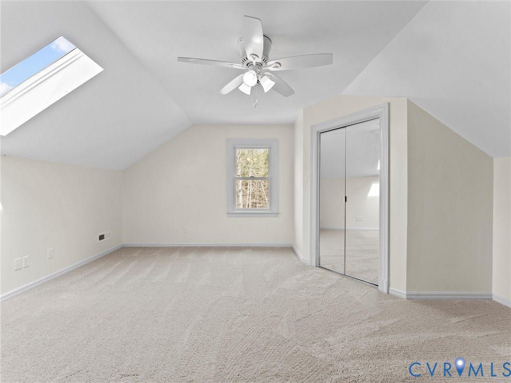 425 Starview Lane, Gum Spring, VA 23065 Third bedroom is located on second floor
