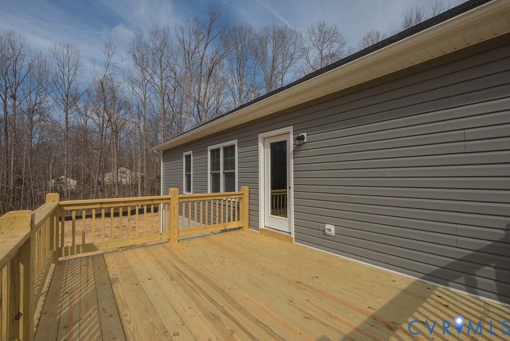 1164 Jefferson Highway, Moseley Estates, Louisa, VA 23093 View of wooden deck