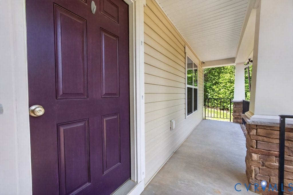 6332 Walnut Tree Drive, Powhatan, VA 23139 Front entry to home