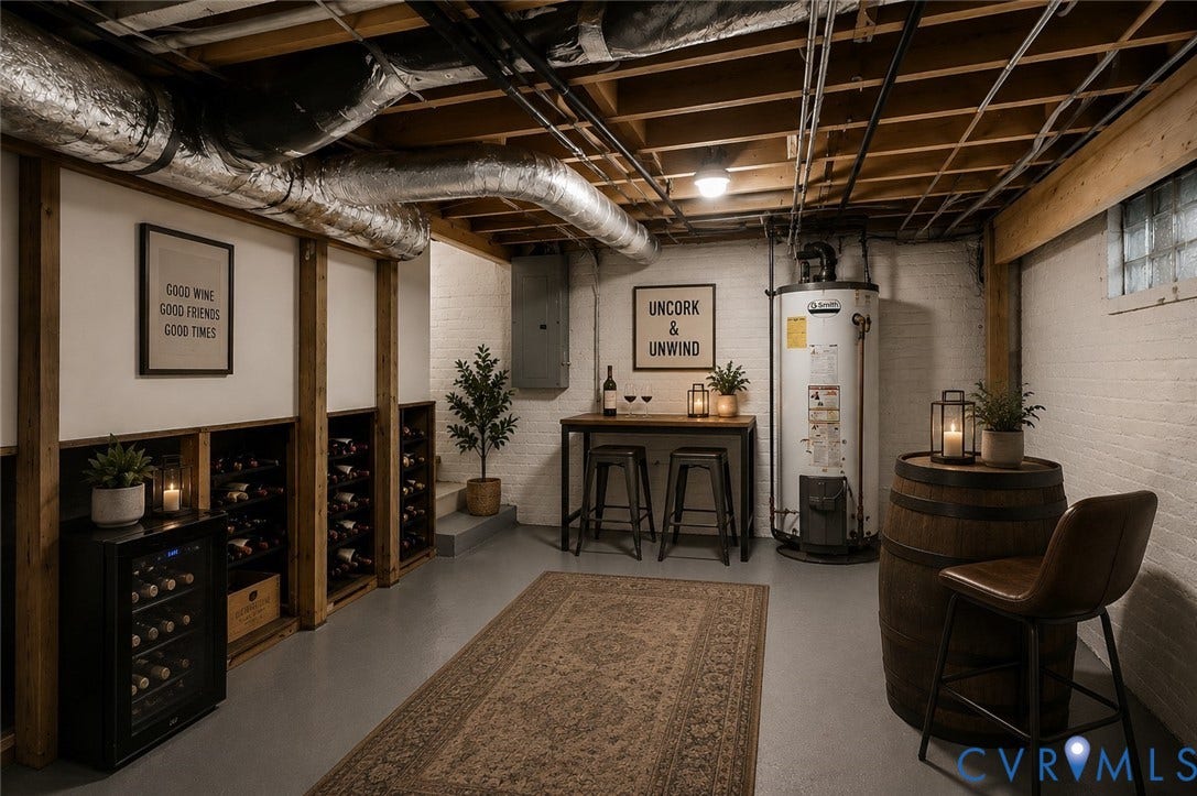 308 N Lombardy Street, The Fan - Triangle Park, Richmond, VA 23220 virtually staged basement