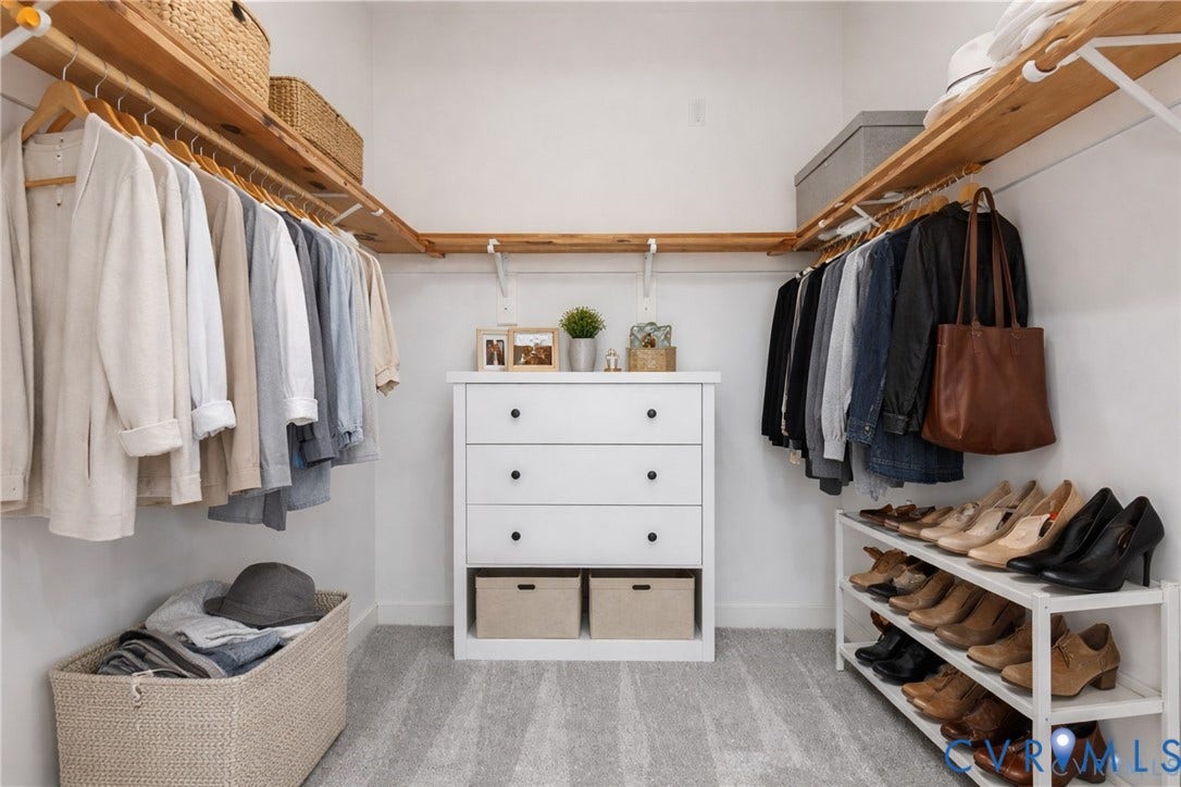 308 N Lombardy Street, The Fan - Triangle Park, Richmond, VA 23220 Virtually staged primary closet