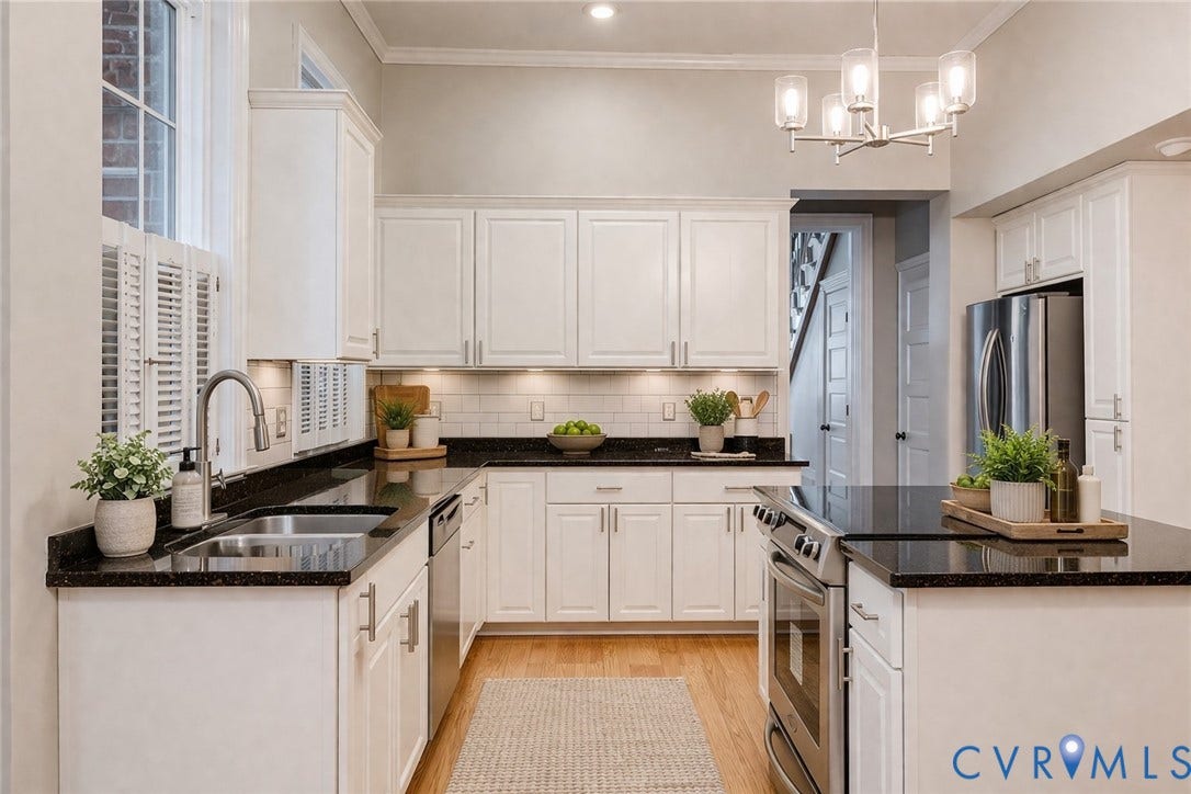 308 N Lombardy Street, The Fan - Triangle Park, Richmond, VA 23220 virtually staged kitchen