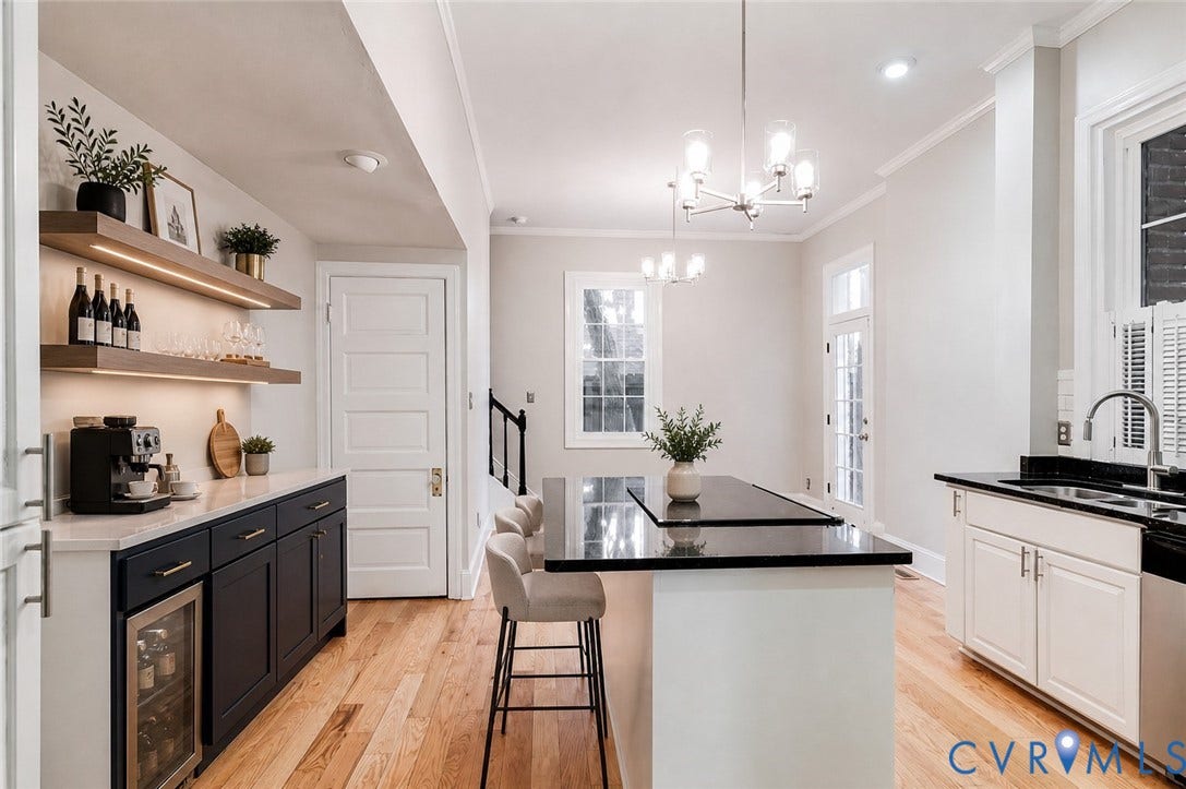 308 N Lombardy Street, The Fan - Triangle Park, Richmond, VA 23220 virtually staged kitchen