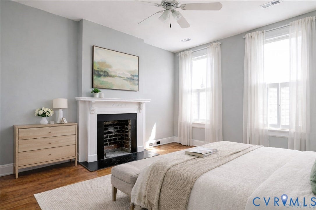 308 N Lombardy Street, The Fan - Triangle Park, Richmond, VA 23220 virtually staged primary bedroom