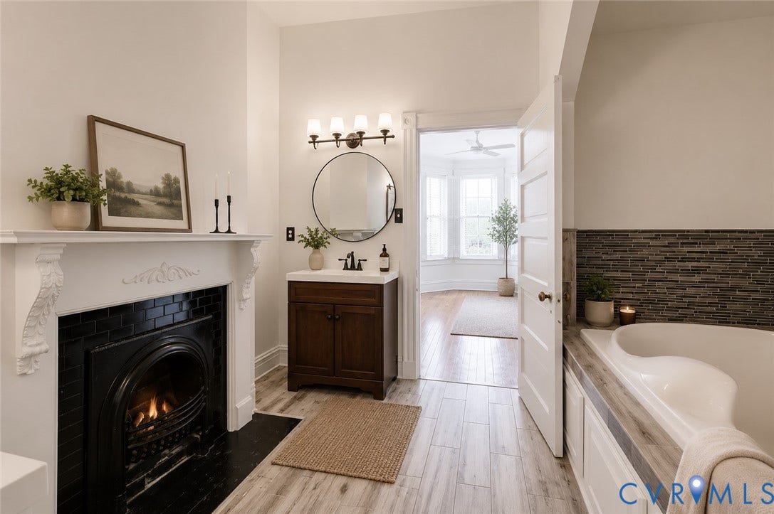 308 N Lombardy Street, The Fan - Triangle Park, Richmond, VA 23220 virtually staged primary bath