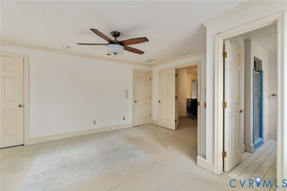 3354 Medway Lane, Level Green, Powhatan, VA 23139 Primary Bedroom with walk in closet.
