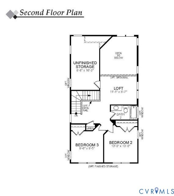 6305 Lila Crest Lane, Cottages At Millwood, Chesterfield, VA 23112 Second floor