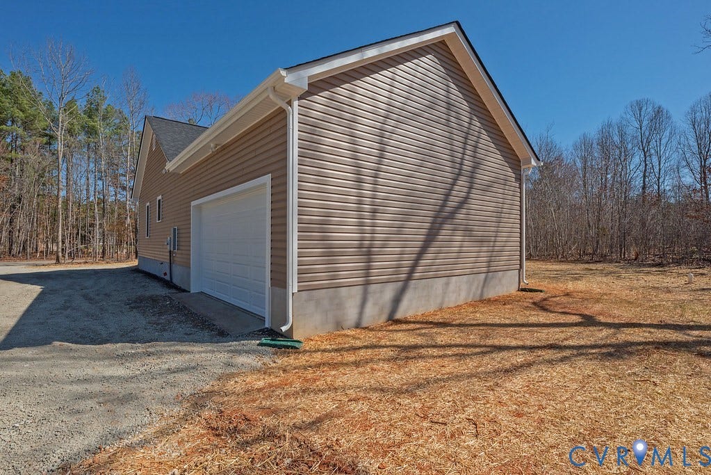 TBD Black Haw Lane, Hanover, VA 23059 View of home's exterior featuring driveway and a garage