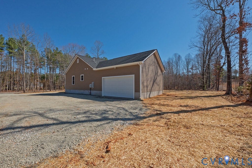 TBD Black Haw Lane, Hanover, VA 23059 View of home's exterior featuring driveway and an attached garage