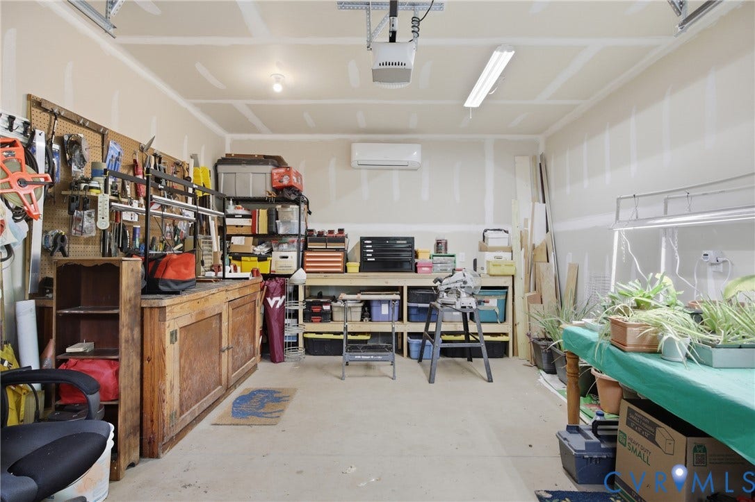 3638 Walkers Creek, Powhatan, VA 23139 Workshop/garage has electricity and mini-split!