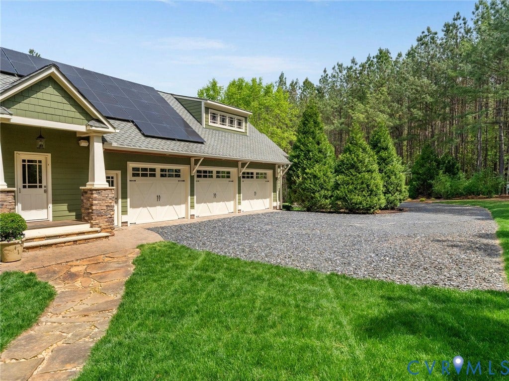 3025 Mill Mount Lane, Powhatan, VA 23139 Side entry and 3 garage bays