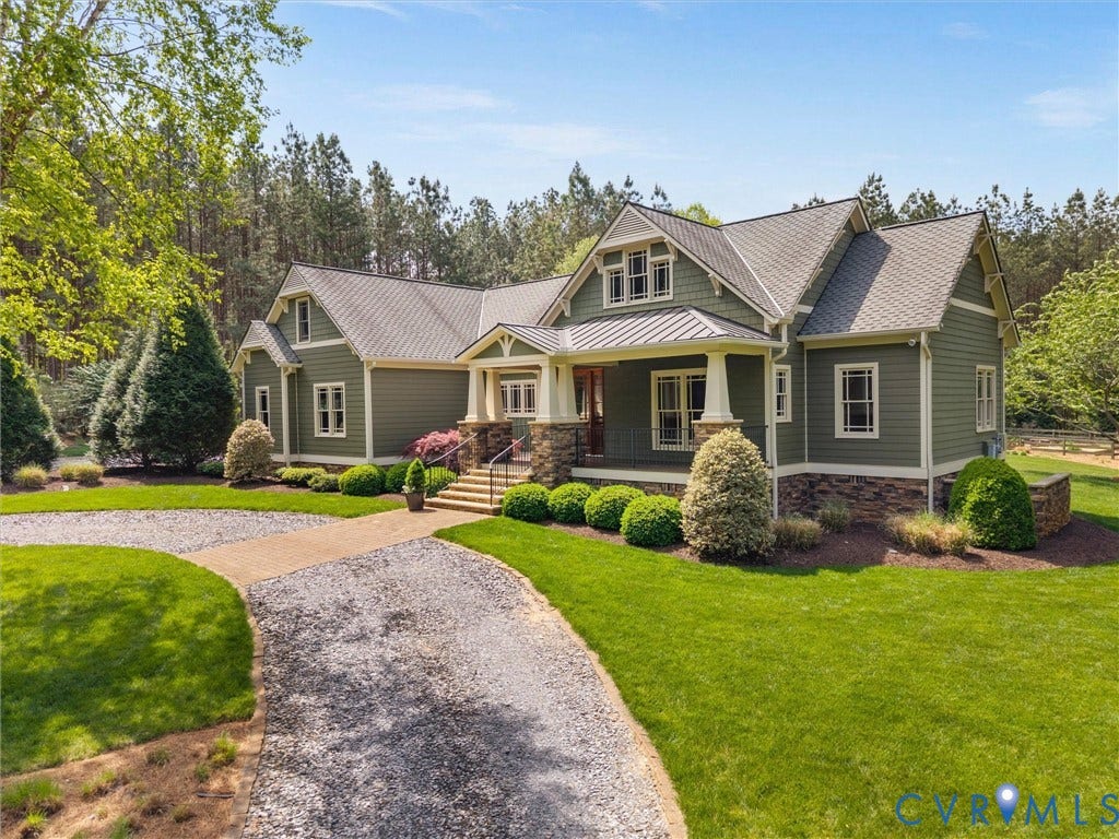 3025 Mill Mount Lane, Powhatan, VA 23139 Front entry and drive
