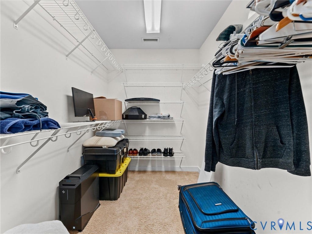 110 Oak Knoll Place, Bumpass, VA 23024 Primary bedroom walk in closet