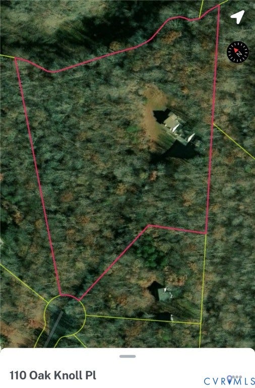 110 Oak Knoll Place, Bumpass, VA 23024 Property lines