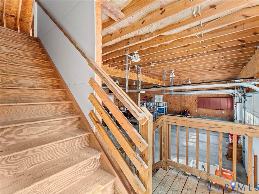 110 Oak Knoll Place, Bumpass, VA 23024 access to unfinished space above - could be perfect studio or apartment